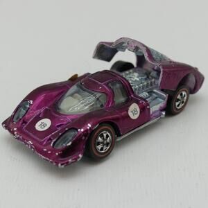1969 Hot Wheels Redline Porsche 917 Magenta HK Die-Cast Car Original Vintage